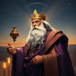 A regal depiction of King Balthazar, one of the Three Wise Men