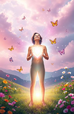 A powerful and uplifting visual representation of 'Soul Love' transforming an individual's life