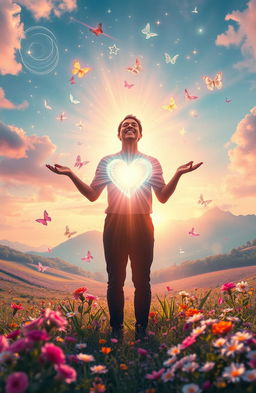 A powerful and uplifting visual representation of 'Soul Love' transforming an individual's life
