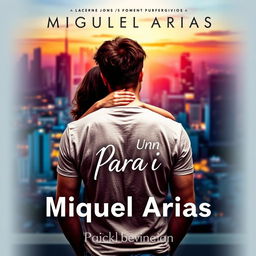 A visually captivating cover image depicting a young man viewed from the back, with a young woman gently embracing him from behind