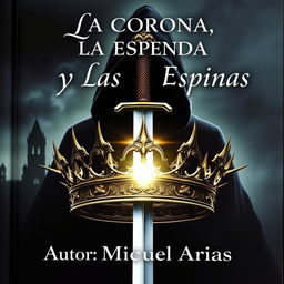 An evocative cover image depicting a crown intricately adorned with sharp thorns, skillfully pierced by a gleaming, sharp sword