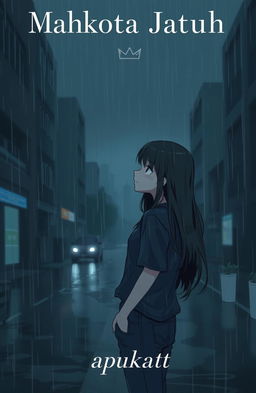 A dark and moody illustration featuring a melancholic atmosphere