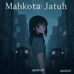 A dark and moody illustration featuring a melancholic atmosphere