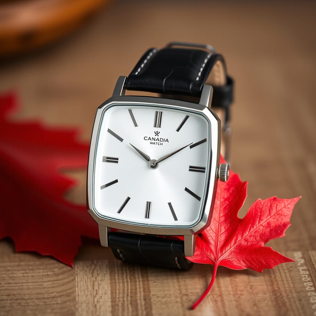 A luxury Canadian men's watch designed for casual wear