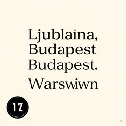 A minimalist 12x12 book cover design that emphasizes clean typography