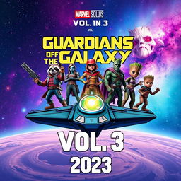 An eye-catching teaser poster for 'Guardians of the Galaxy Vol