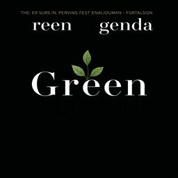 An elegant logo design for a high art, design, and culture journal named 'Green Agenda', centered around themes of ecology and environmentalism