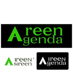 A logo design for a high-end architecture and art journal titled 'Green Agenda'