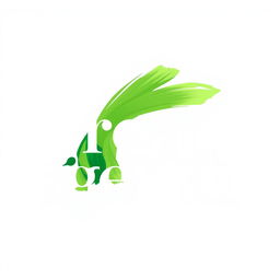 A logo design for an art journal titled 'Green Agenda'