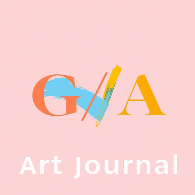 A logo design for an art journal titled 'G/A'