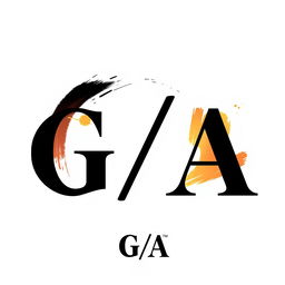 A logo design for an art and culture journal titled 'G/A'