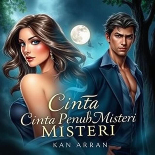 A visually captivating book cover featuring two main characters: Adara, a beautiful woman with an elegant presence, and Asatra, a handsome man with a strong build