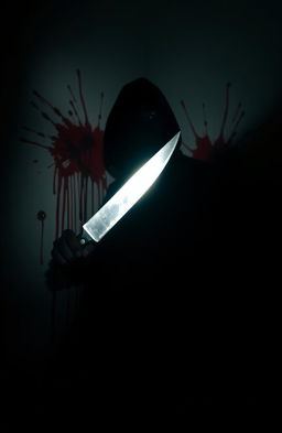 A dark, atmospheric scene set in a dimly lit room with ominous shadows, showcasing a mysterious plot twist