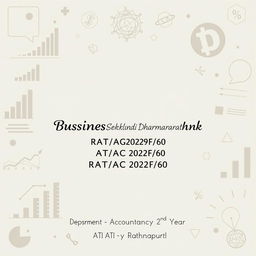A beautifully designed cover page for a Business Statistics Assignment