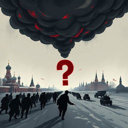 A thought-provoking and dramatic illustration that captures the tension and significance of Hitler's invasion of the Soviet Union just days after a significant event