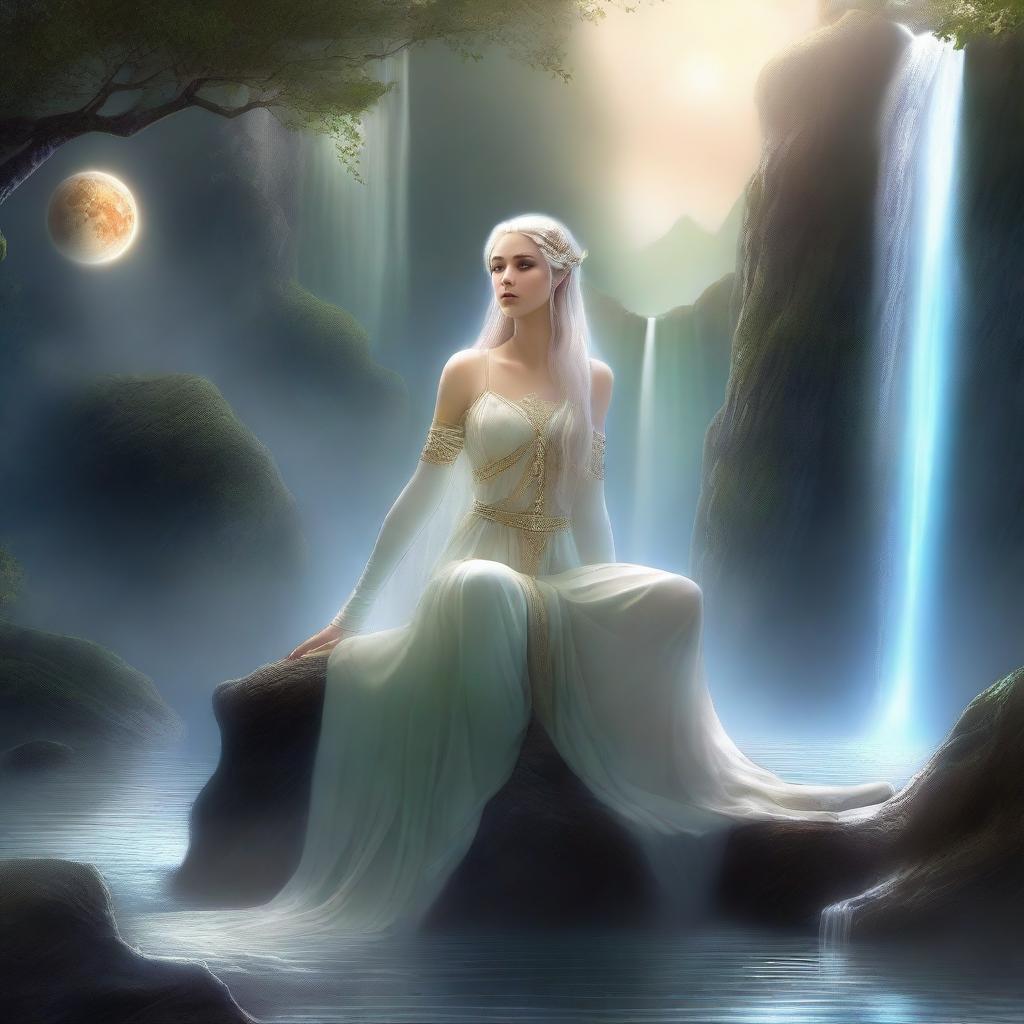 A high-quality digital art piece depicting a fantasy scene