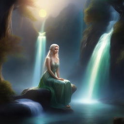 A high-quality digital art piece depicting a fantasy scene