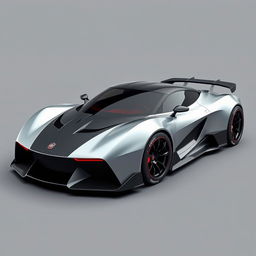 An eye-catching digital image of a futuristic Fiat coupe inspired by the Lancia Stratos, featuring a sleek design with a carbon fiber body and mid-engine layout