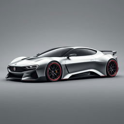 An eye-catching digital image of a futuristic Fiat coupe inspired by the Lancia Stratos, featuring a sleek design with a carbon fiber body and mid-engine layout