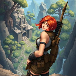 Introducing Roxanne, also known as Roxy, a 19-year-old adventurous spirit in a vibrant RPG fantasy setting