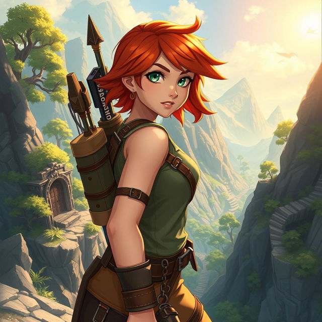 Introducing Roxanne, also known as Roxy, a 19-year-old adventurous spirit in a vibrant RPG fantasy setting