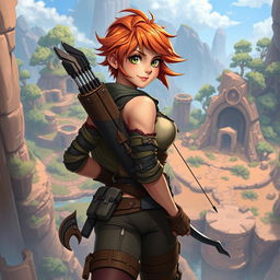 Introducing Roxanne, also known as Roxy, a 19-year-old adventurous spirit in a vibrant RPG fantasy setting