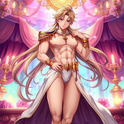 A sexy anime character styled as a prince, combining charm and attractiveness