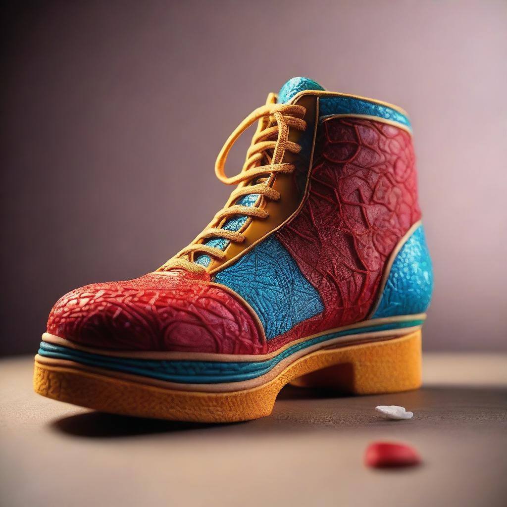 A high-quality image of an edible shoe