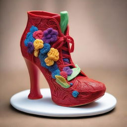 A high-quality image of an edible shoe