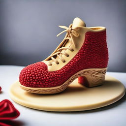 A high-quality image of an edible shoe