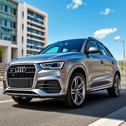 A sleek and stylish 2017 Audi Q3 S-Line, showcasing its sophisticated design and sporty aesthetics