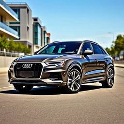A sleek and stylish 2017 Audi Q3 S-Line, showcasing its sophisticated design and sporty aesthetics