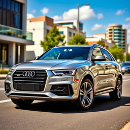 A sleek and stylish 2017 Audi Q3 S-Line, showcasing its sophisticated design and sporty aesthetics