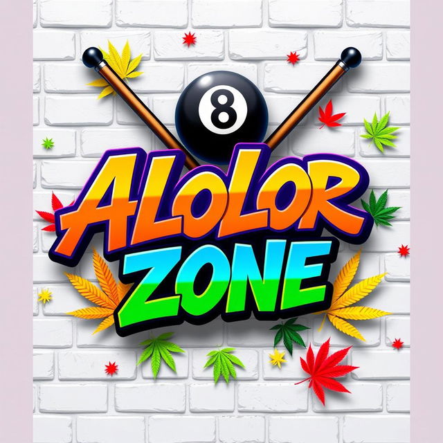 A vibrant poster design featuring graffiti text that reads "Alolor Break Zone" in a colorful and energetic font