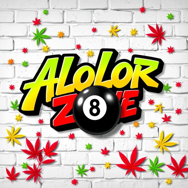 A vibrant poster design featuring bold graffiti text that reads "Alolor Break Zone" in an expressive, colorful font