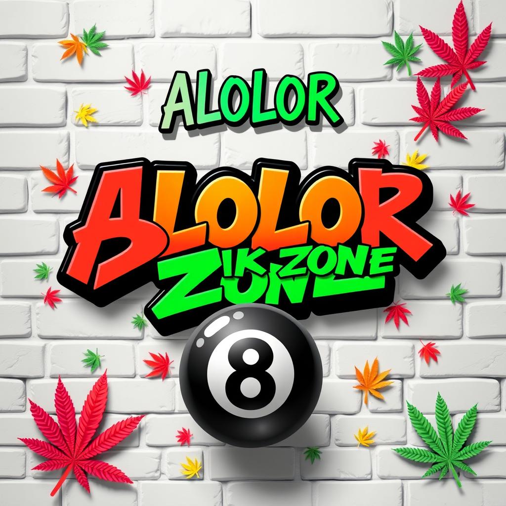A vibrant poster design featuring bold graffiti text that reads "Alolor Break Zone" in an expressive, colorful font