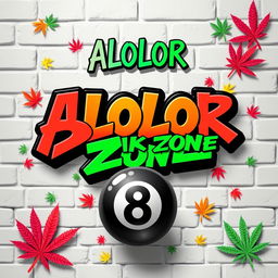 A vibrant poster design featuring bold graffiti text that reads "Alolor Break Zone" in an expressive, colorful font