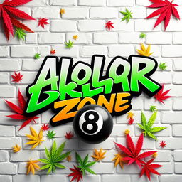 A vibrant poster design featuring bold graffiti text that reads "Alolor Break Zone" in an expressive, colorful font