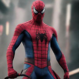 A high-quality image depicting Spiderman in a unique Samurai-style costume