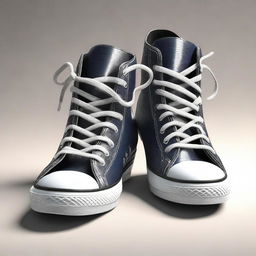 A high-quality digital art rendering of a pair of shoes