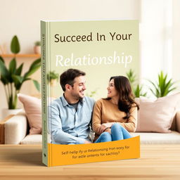 A vibrant and engaging book cover for a self-help book titled 'Succeed in Your Relationship'