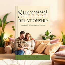 A vibrant and engaging book cover for a self-help book titled 'Succeed in Your Relationship'