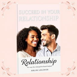A modern, eye-catching book cover for 'Succeed in Your Relationship'