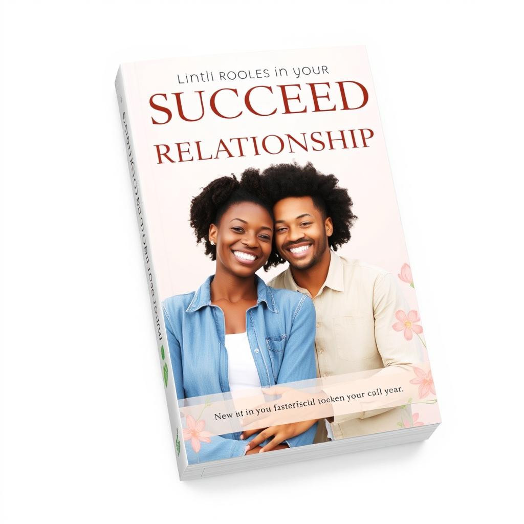 A modern, eye-catching book cover for 'Succeed in Your Relationship'