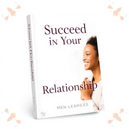 A modern, eye-catching book cover for 'Succeed in Your Relationship'