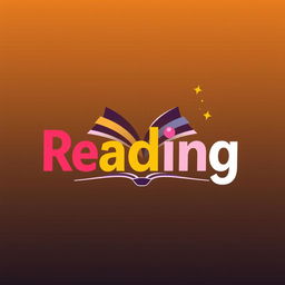 A modern and sleek logo design featuring the word 'Reading' in bold, stylized typography