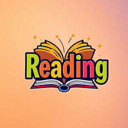 A modern and sleek logo design featuring the word 'Reading' in bold, stylized typography