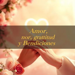 A warm and emotional thumbnail for the video titled 'Oración Especial por tu Esposa, Amor, Gratitud y Bendiciones'