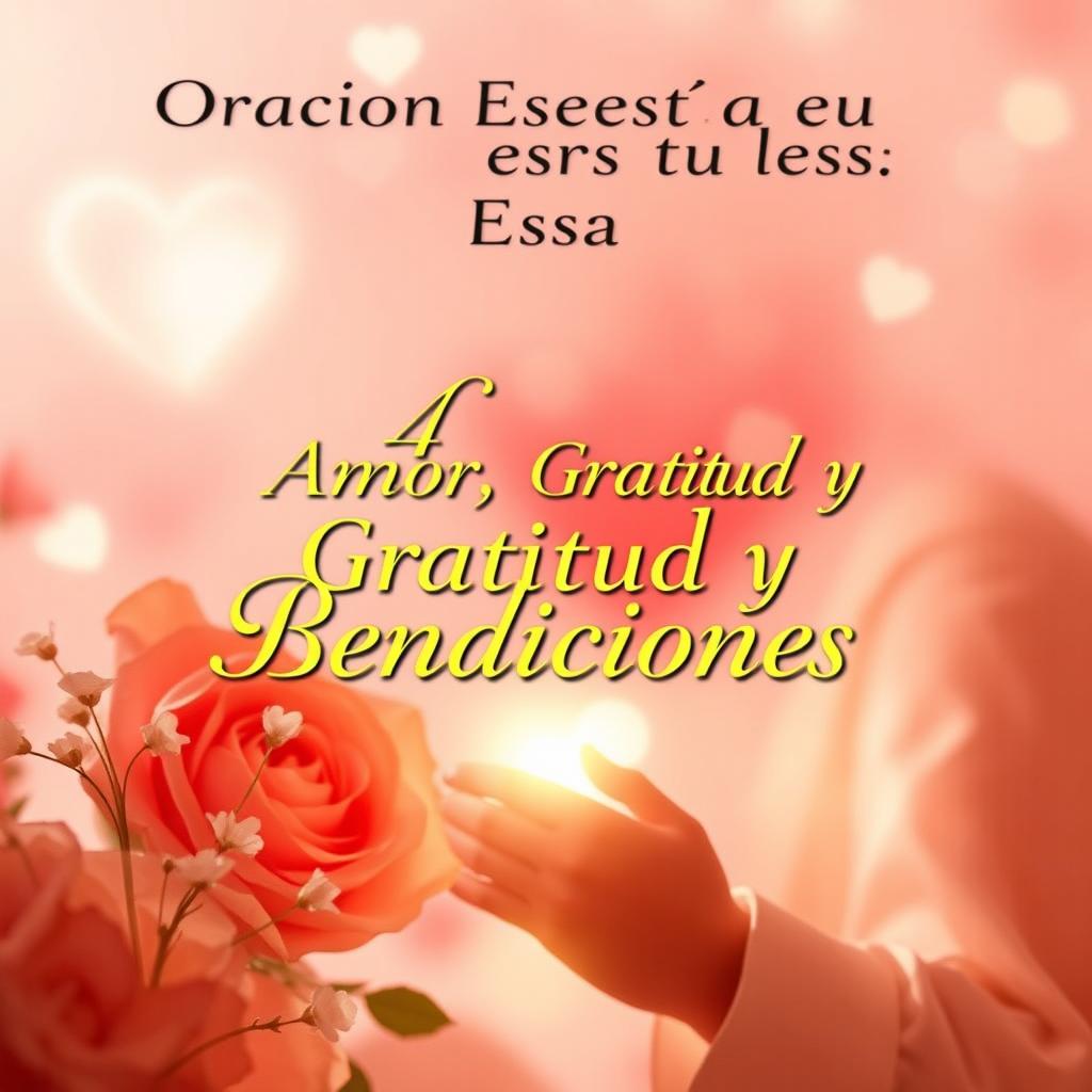 A warm and emotional thumbnail for the video titled 'Oración Especial por tu Esposa, Amor, Gratitud y Bendiciones'