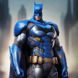 A high-quality digital art piece featuring Batman in an Optimus Prime-inspired costume